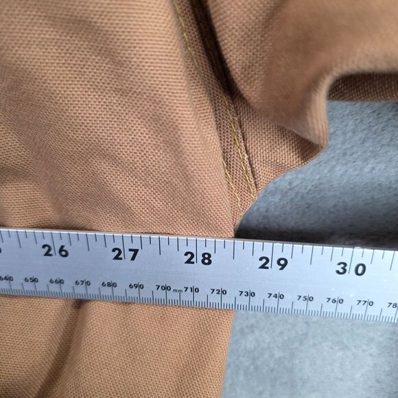 Mens Bulwark Flame-Resistant Tan Full Zip & Button Jacket Cotton Blend XXL - Picture 7 of 9